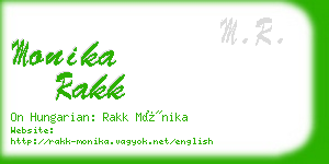 monika rakk business card
